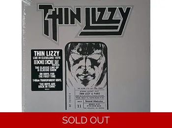 Thin Lizzy – Live In Cleveland 1976 - Limited Edition 12 Track 2 x Clear Vinyl RSD 2026